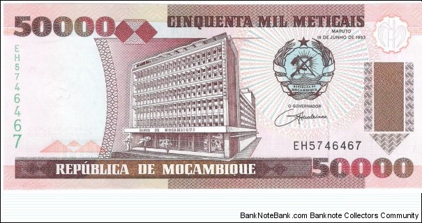50.000 Meticais Banknote