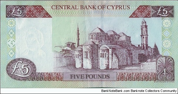 Banknote from Cyprus year 2001