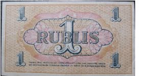 Banknote from Latvia