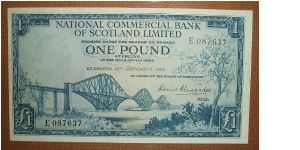 1 Pound, Scotland. Wow. Banknote