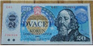 Czechoslovakia 20 Korun 1988

NOT FOR SALE Banknote