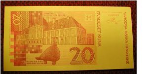 Croatia 20 Kuna Test Print 1993

NOT FOR SALE Banknote