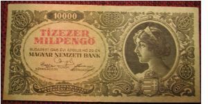 Hungary 10,000 Pengo 1946

NOT FOR SALE Banknote
