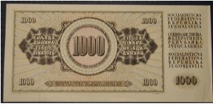 Banknote from Yugoslavia