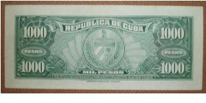 Banknote from Cuba