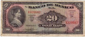 20 Pesos dk series Banknote