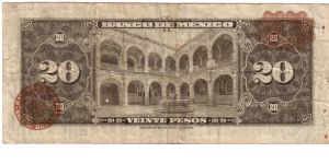 Banknote from Mexico