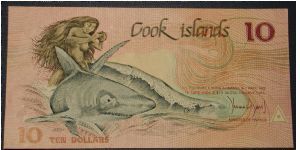 Cook Islands 10 Dollars 1988 Banknote