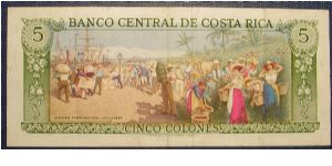 Banknote from Costa Rica