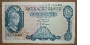 5 Pounds, lion Banknote