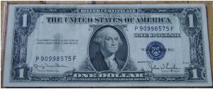 US 1 Dollar Silver Certificate 1935D Banknote