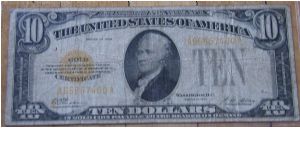 US 10 Dollar Gold Certificate 1928 Banknote