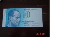 Finland P-113 10 Markkaa 1986 Banknote