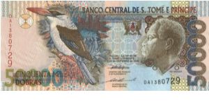 P-68a, 50.000 Dobras, 1996 Banknote