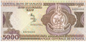 P-7, 5.000 Varu, 1993 Banknote