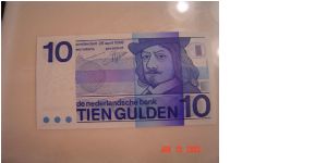 Netherlands P-91 10 Gulden 1968 Banknote