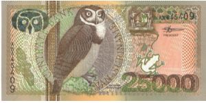 P-154, 25.000 Gulden, 2000 Banknote