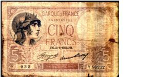 5 Francs Banknote