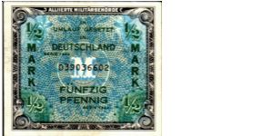 50 pfennigs Banknote