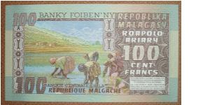 Banknote from Madagascar