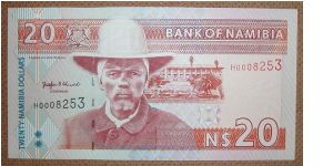 20 Dollars, rare H serial no. prefix. Banknote