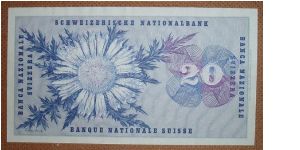 Banknote from Switzerland