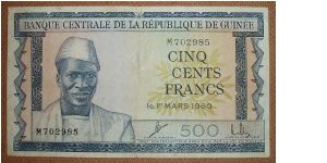 500 Francs Banknote