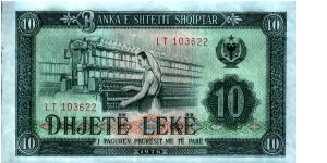 Albania - 10 Leke - 1976 - 43a Banknote