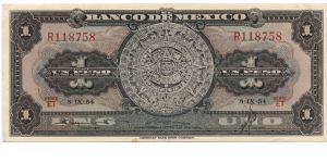 1 peso. Banknote