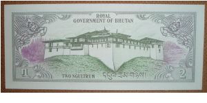 Banknote from Bhutan