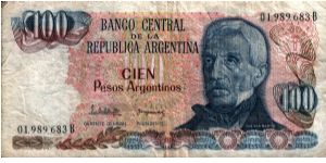 Argentina - 100 Pesos -1983 - P315 Banknote