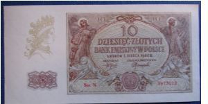 Nazi Occupied Poland 1940 10 Zloty

NOT FOR SALE Banknote