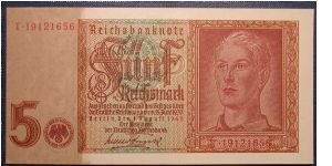 Nazi Germany 5 Marks 1943

NOT FOR SALE Banknote
