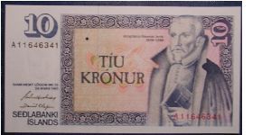 Iceland 10 Kronur 1961

NOT FOR SALE Banknote