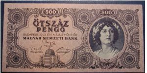 Hungary 500 Pengo 1945

NOT FOR SALE Banknote