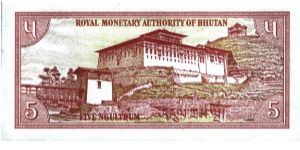 Banknote from Bhutan