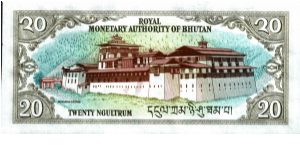 Banknote from Bhutan