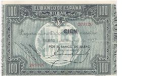100 Pesetas during Spanish Civil War Banknote