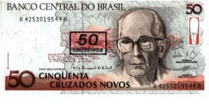 Brazil - 50 Cruzados Novos - 1990 - P-223 Banknote