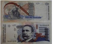 Banknote from Argentina