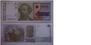 Banknote from Argentina