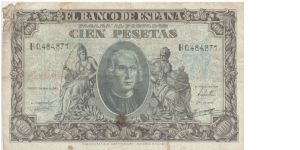 100 Pesetas Spain 1940 Banknote