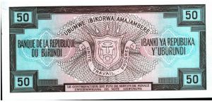 Banknote from Burundi