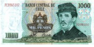 Chile * 1.000 Pesos * 2002 * P-154f Banknote