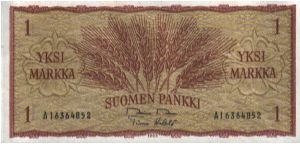 Banknote from Finland