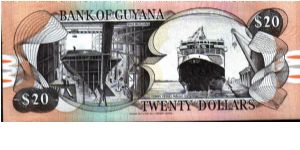 Banknote from Guyana