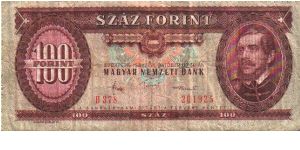 100 Forint * 1986 * P-171h Banknote