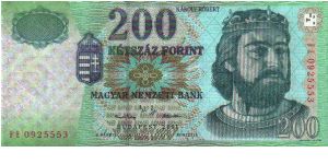 200 Forint * 2001 * P-187 Banknote