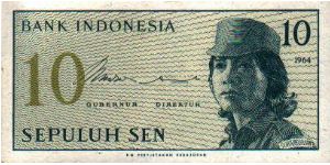 10 Sen * 1964 * P-92 Banknote