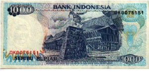 1.000 Rupiah * 1992 * P-129d Banknote